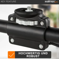 Walimex pro WT-628 Auslegearm 60 cm, Kamera Slider bis 4 Geräte montierbar, für Fotostativ mit 2x 3/8'' und 2x 1/4'' Gewinde, vielseitig einsetzbar im Fotostudio