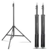 Walimex pro WT-803 Lampenstativ 3er-Set höhenverstellbar bis 208 cm, Lichtstativ aus Aluminium mit Tasche + Adapter, Studiostativ max. Traglast 3,5 kg, Blitzstativ für Studio und Mobil