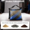 Walimex pro WT-806 Lichtstativ + Sandsack Set, Fotostativ bis 256 cm mit Federdämpfung und befüllbarer Gewichtssack