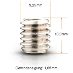 Walimex pro 10x Gewindeadapter 1/4 Zoll auf 3/8 Zoll, hochwertiger Gewinde Adapter aus Edelstahl, passend für ältere Kameras und Stativgewinde