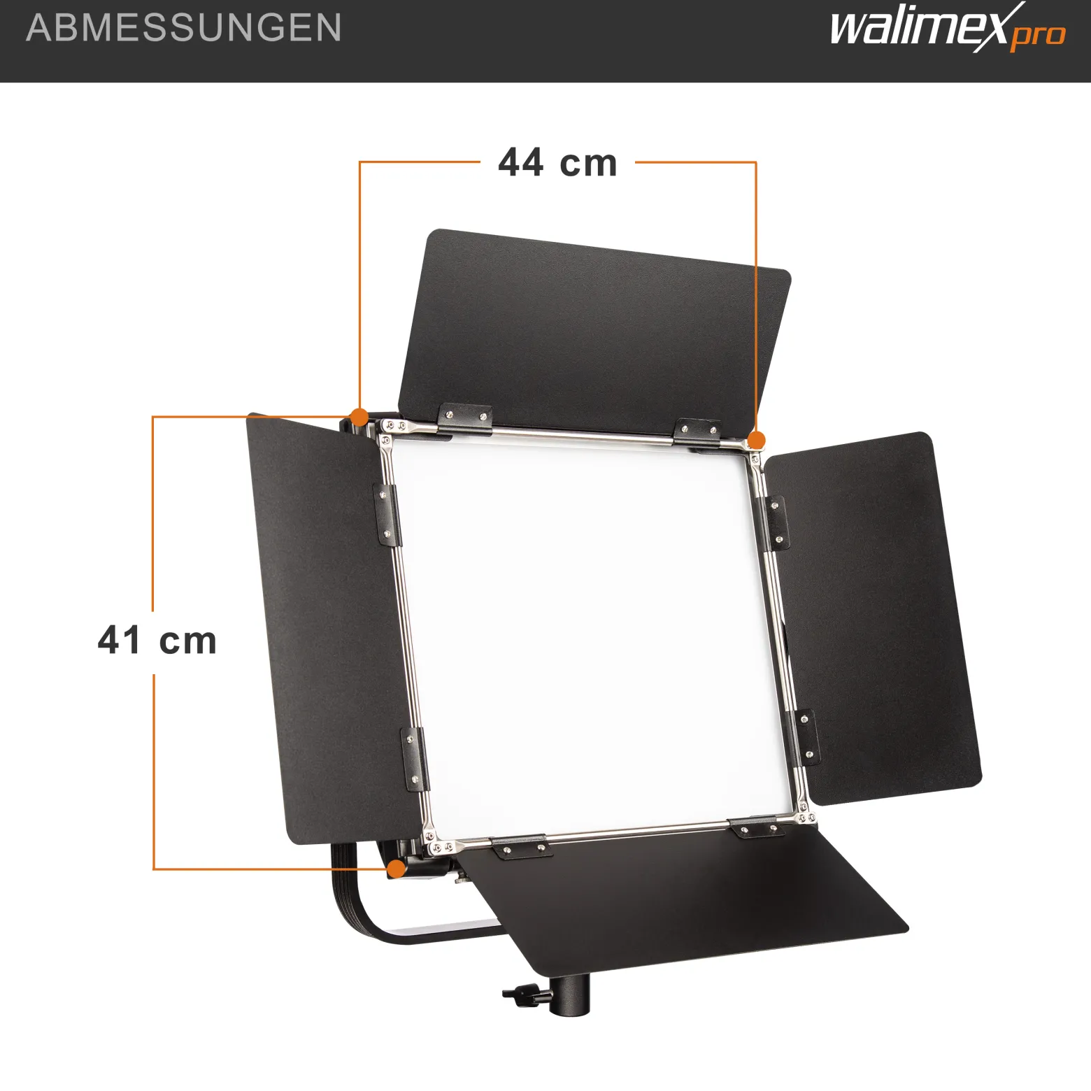 Walimex pro 3x LED Rainbow Flächenleuchte mit 3x Lampenstativ, RGBWW Flächenlicht 100 W, Bi-Color Videoleuchte, Studioleuchte per App steuerbar, Studio-Beleuchtung mit Effektgenerator
