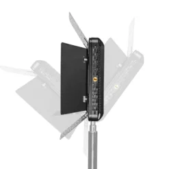 Walimex pro 2x LED 500 Versalight Daylight Flächenleuchte inkl. 2x Lampenstativ, 32 W Videoleuchte, Tageslichtlampe mit 5600 K, Studioleuchte mit Fernbedienung
