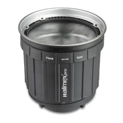 Walimex pro Zoomspot Vorsatz 2X Bowens Mount, stufenlos verstellbares Spotlicht von 12° bis 40° für LEDs bis 350W, hitzebeständig bis 100°C