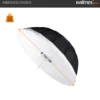Walimex Reflexschirm Set Ø 180 cm - 2-in-1-Design für professionelle Ergebnisse - Reflexschirm und Schirmsoftbox in einem, kompakt und vielseitig für unterwegs