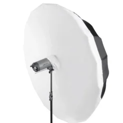 Walimex Reflexschirm Set Ø 180 cm - 2-in-1-Design für professionelle Ergebnisse - Reflexschirm und Schirmsoftbox in einem, kompakt und vielseitig für unterwegs