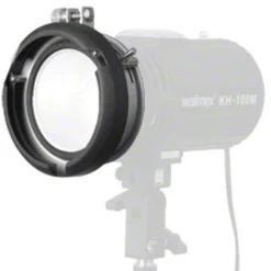 Walimex S-Bajonett-Adapter für Studioblitze mit Ø 9,5cm - 125 x 125 x 50 mm - kompatibel mit Serie VC, Serie RD, Serie M, Bowens, Aurora, Rimelite - mit Verriegelungshebel und Schelle