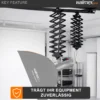 Walimex Schere für Deckenschienensystem - 300 x 100 x 400 mm - stufenlos ausziehbar ca. 30-200 cm - Last max. 6000 g - für Schienen System für Lampen Lichtquellen Kameras Studio Equipment