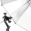 Walimex Set für Blitzhalter - 230 x 220 x 80 mm - 4-fach Halter für Systemblitze - mit Softbox 60 x 60 cm, Diffusoren, Grid & Transporttasche - Kamera Foto Studio