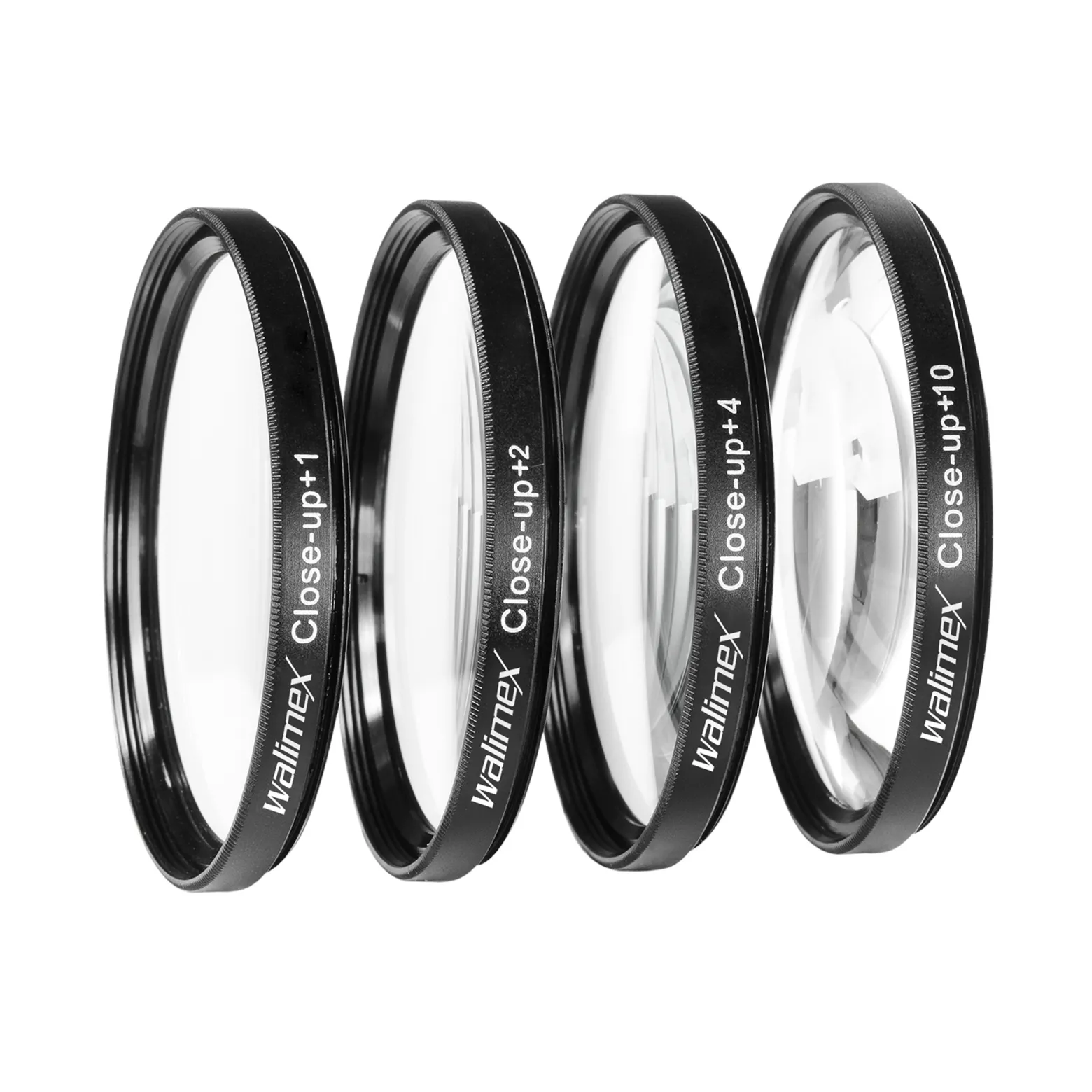 Walimex Set 4x Close up Makrolinsen/Nahlinsen - für 52 mm Gewinde - inkl. +1/+2/+4/+10 Dioptrien - Kamera Foto Zubehör für Makrofotografie Macro Shots Makro Objektiv