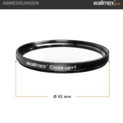 Walimex Set 4x Close up Makrolinsen/Nahlinsen - für 52 mm Gewinde - inkl. +1/+2/+4/+10 Dioptrien - Kamera Foto Zubehör für Makrofotografie Macro Shots Makro Objektiv