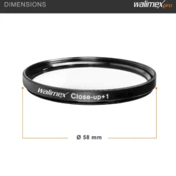 Walimex Set 4x Close up Makrolinsen/Nahlinsen - für 58 mm Gewinde - inkl. +1/+2/+4/+10 Dioptrien - Kamera Foto Zubehör für Makrofotografie Macro Shots Makro Objektiv