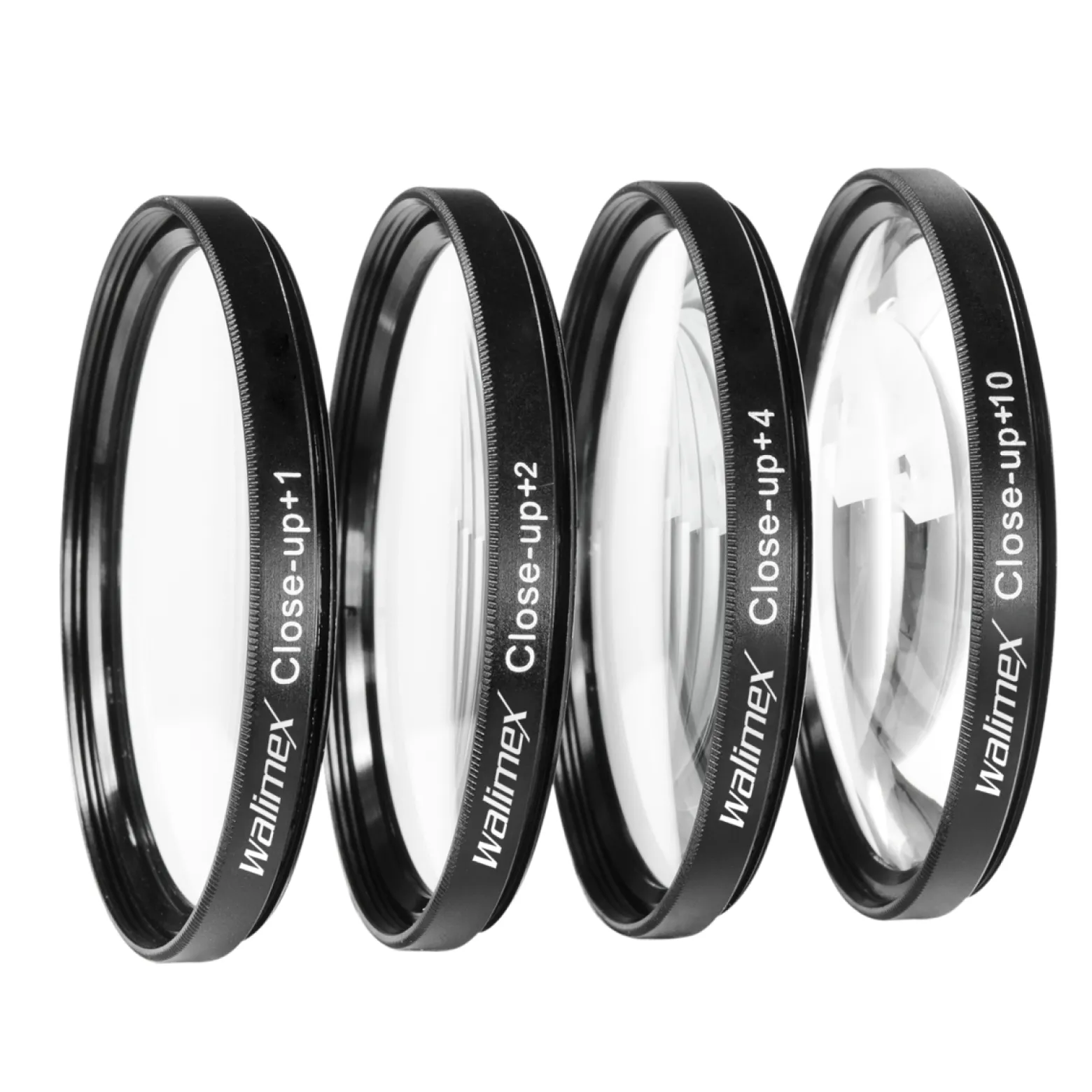 Walimex Set 4x Close up Makrolinsen/Nahlinsen - für 67 mm Gewinde - inkl. +1/+2/+4/+10 Dioptrien - Kamera Foto Zubehör für Makrofotografie Macro Shots Makro Objektiv