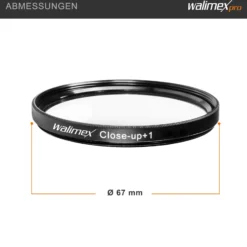 Walimex Set 4x Close up Makrolinsen/Nahlinsen - für 67 mm Gewinde - inkl. +1/+2/+4/+10 Dioptrien - Kamera Foto Zubehör für Makrofotografie Macro Shots Makro Objektiv