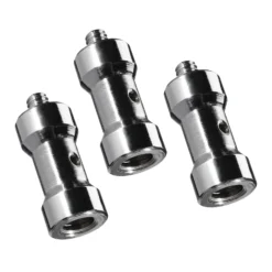 Walimex Set 3x Spigot Gewinde Adapter 1/4 Zoll auf 3/8 Zoll – Gewindeadapter für Kamera Zubehör und Stativ – Fotostudio Fotoshootings Fotografie