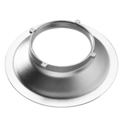 Walimex Softboxadapter für Octagon Striplight - 152 x 152 x 47 mm - aus Aluminium - Lichtformer-Adapter für Softboxen Striplight - kompatibel mit Multiblitz P Bajonett Blitzsystemen