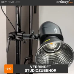 Walimex 5/8" Spigot Adapter mit 3/8" und 1/4" Gewinde – Gewindeadapter für Kamera Zubehör und Stativ – Fotostudio Fotoshootings Fotografie