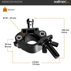 Walimex Spigot Klemme Ø28mm-35mm