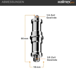 Walimex Spigot 3/8 Zoll und 1/4 Zoll