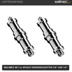 Walimex Spigot 3/8 Zoll und 1/4 Zoll