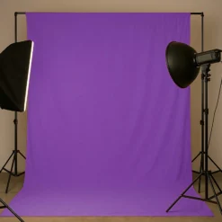 Walimex Stoffhintergrund Dewberry 2,85 x 6 m Stoffstärke ca. 140 g/m², Fotohintergrund aus Baumwolle, waschbar für Atelier und Studio