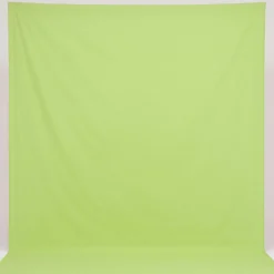 Walimex Stoffhintergrund Hellgrün 2,85 x 6 m Stoffstärke ca. 140 g/m², Fotohintergrund aus Baumwolle, waschbar für Atelier und Studio