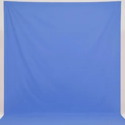 Walimex Stoffhintergrund Hellblau 2,85 x 6 m Stoffstärke ca. 140 g/m², Fotohintergrund aus Baumwolle, waschbar für Atelier und Studio