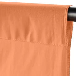 Walimex Stoffhintergrund Lachs/Orange 2,85 x 6 m Stoffstärke ca. 140 g/m², Fotohintergrund aus Baumwolle, waschbar für Atelier und Studio