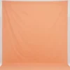 Walimex Stoffhintergrund Pfirsich 2,85 x 6 m Stoffstärke ca. 140 g/m², Fotohintergrund aus Baumwolle, waschbar für Atelier und Studio