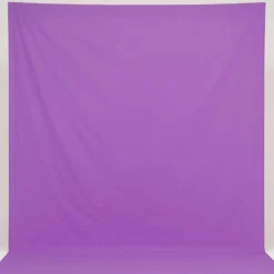 Walimex Stoffhintergrund Signalviolett 2,85 x 6 m Stoffstärke ca. 140 g/m², Fotohintergrund aus Baumwolle, waschbar für Atelier und Studio