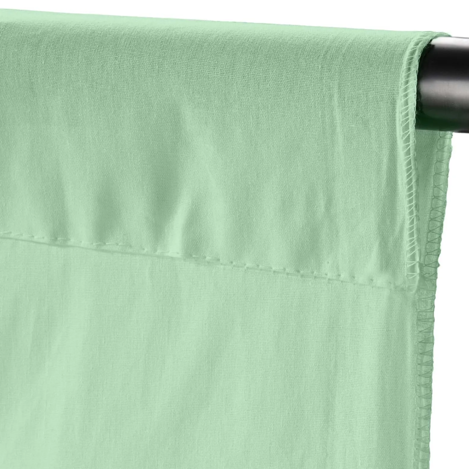 Walimex Stoffhintergrund Weißgrün 2,85 x 6 m Stoffstärke ca. 140 g/m², Fotohintergrund aus Baumwolle, waschbar für Atelier und Studio