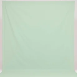 Walimex Stoffhintergrund Weißgrün 2,85 x 6 m Stoffstärke ca. 140 g/m², Fotohintergrund aus Baumwolle, waschbar für Atelier und Studio