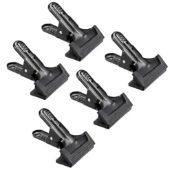 Walimex Studioclip 5er Set 85 x 110 x 70 mm mit kräftiger Federzwinge, Studioklemme bis 45 mm Spannweite