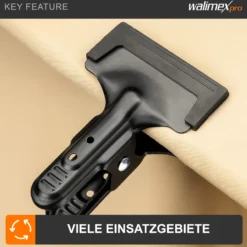 Walimex Studioclip 5er Set 85 x 110 x 70 mm mit kräftiger Federzwinge, Studioklemme bis 45 mm Spannweite