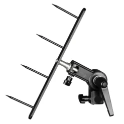 Walimex Styroporgabel mit Halterung, 4-zackige Gabel für Styroporplatten, neigbare Spigot Halterung mit 5/8 Zoll und 1/4 sowie 3/8 Zoll Gewinde, ideal zum Aufhellen und Abdunkeln