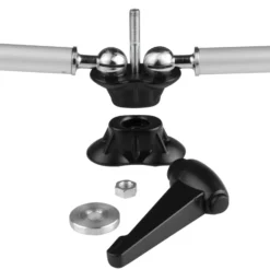 Walimex Universal Gelenkarm mit Superklemmen belastbar bis 2 kg, 3 Segmente mit Metallkugelgelenken, 360° drehbar, 5/8 Zoll Doppelspigot mit 1/4 und 3/8 Zoll Gewinde