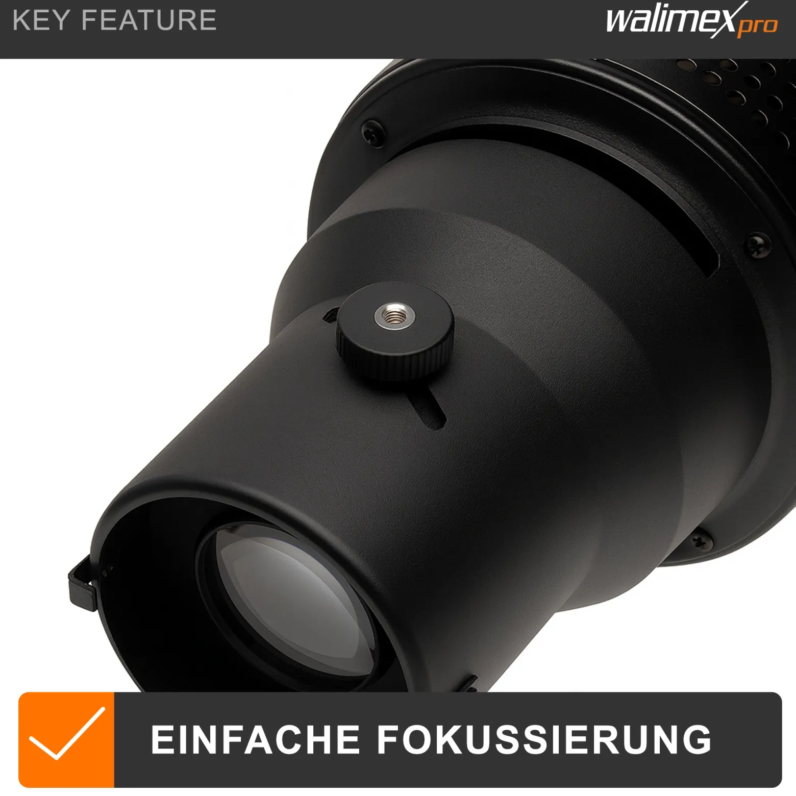 Walimex Universal Projektionsvorsatz kompatibel mit Elinchrom - 270 x 160 x 160 mm - mit 4 Farbfolien (blau, rot, gelb, grün) und Schablonen (Herz, Fenster, Mond, Blatt) - für Blitzgeräte Fotoatelier