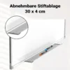 Whiteboard Magnettafel 60x90cm Mit Stiftablage und 12 Magnete Magnetpinnwand Präsentationstafel