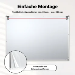 Whiteboard Magnettafel 60x90cm Mit Stiftablage und 12 Magnete Magnetpinnwand Präsentationstafel