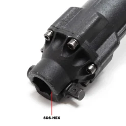 Wiltec Abbruchhammer 2.5PS 55J Schlagstärke 1500 1/min Schlagzahl, Sechskantaufnahme, mit 2 Meißeln, Stemmhammer Meißelhammer Schlaghammer