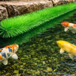 Wiltec Ablaichbürste 200 cm Ø 15 cm, Laichbürste aus grünem, sehr weichem Polypropylen, Laichhilfe für Koi und Teichfische
