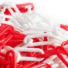 Wiltec Absperrkette 5 m lang mit Ø 6 mm, robuste Kunststoffkette rot-weiß, Sicherheitskette ideal für Innen- und Außenbereich, Kette aus Polypropylen