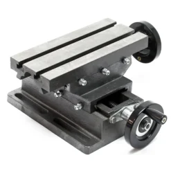 Wiltec 2-Achsen Kreuztisch 170x85 mm, Frästisch mit 100 mm X Achse, 80 mm Y Achse, Koordinatentisch aus Gusseisen, Bohrtisch, Fräsständer