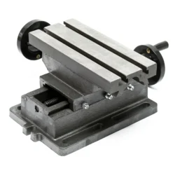 Wiltec 2-Achsen Kreuztisch 170x85 mm, Frästisch mit 100 mm X Achse, 80 mm Y Achse, Koordinatentisch aus Gusseisen, Bohrtisch, Fräsständer
