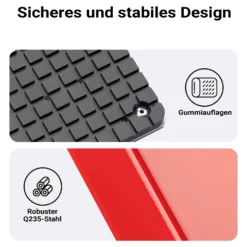 Wiltec Achstraverse Wagenheberbrücke 2000kg Querträger für Wagenheber Traverse mit Gummiauflagen