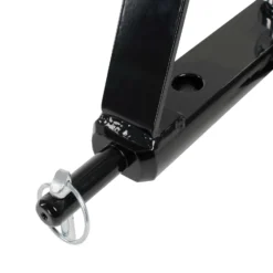Wiltec Ackerschiene Dreipunktaufhängung mit Zugmaul und Kugelkopfkupplung, 610 mm lang, mit Verdrehsicherung für Kat. 1, aus Stahl