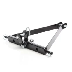 Wiltec Ackerschiene Dreipunktaufhängung mit Zugmaul und Kugelkopfkupplung, 610 mm lang, mit Verdrehsicherung für Kat. 1, aus Stahl