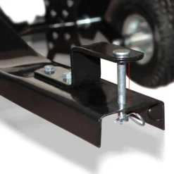 Wiltec Aerifizierer 90 cm für Aufsitzmäher, Rasenlüfter mit 7,6 cm Arbeitstiefe, Rasenbelüfter aus Stahl mit Kupplung für Rasentraktor