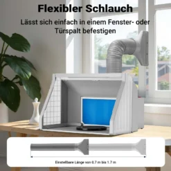 Wiltec Airbrush Absauganlage 9 m³/min, zur Absaugung von Farbe Farbnebel Sprühnebel Filter, mit LED Beleuchtung, Drehregler und Doppellüfter, Lackierkabine für Airbrush-Arbeiten