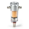 Wiltec Airbrush Kompressor Minifilter, 9,51 mm Gewinde (1/8"), Luftfilter mit Wasserabscheider und Manometer, Airbrush Zubehör