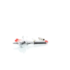 Wiltec Airbrush Pistole Set Typ 130T mit Double Action Funktion, Nadel und Düse Ø 0,2-0,5 mm, 1 Farbbecher, Adapter für Modellbau, Nailart usw.
